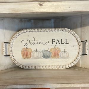 Welcome Fall Tray